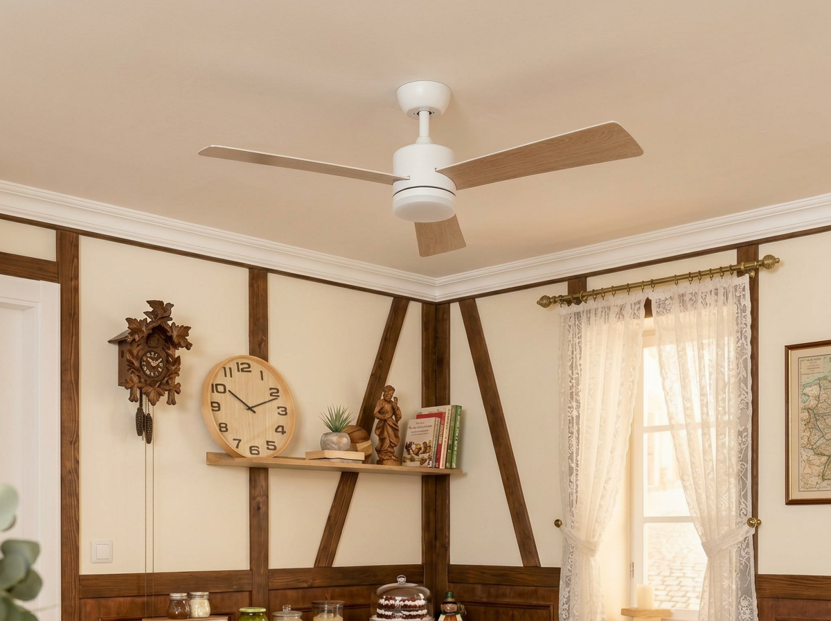 Ventilateur de plafond Fantiluxe dans le Salle à manger